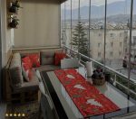 Kırmızı Yılbaşı Temalı 4'lü Kırlent Kılıfı 1 Runner Seti 4kmbs220-RS - Görsel 3