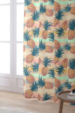 Sarı Yeşil Ananas Desenli Dijital Baskılı Perde CGH049-PR - Görsel 2