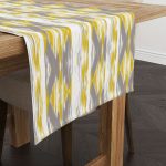 Sarı Gri Geometrik Çizgili Runner - CGH073-RN