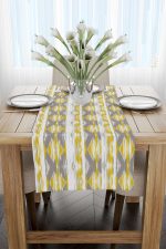 Sarı Gri Geometrik Çizgili Runner - CGH073-RN - Görsel 2
