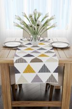 Gri Sarı Geometrik Desenli Runner - CGH078-RN - Görsel 2