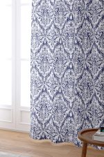 Mavi Damask Desenli Dijital Baskılı Perde CGH089-PR - Görsel 2