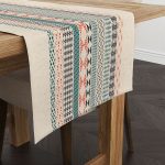 Krem Turuncu Etnik Kilim Desenli Dijital Baskılı Runner CGH1109-RN