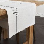 Gri Siyah Modern All You Need İs Love Yazılı Dijital Baskılı Runner CGH1118-RN