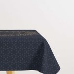 Lacivert Mavi Ramazan Temalı Motif Desenli Dijital Baskılı Masaörtüsü CGH1288-MS