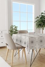 Siyah Beyaz Ramazan Temalı Desenli Dijital Baskılı Masaörtüsü CGH1291-MS - Görsel 2