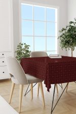 Kırmızı Beyaz Ramazan Temalı Dekoratif Desenli Dijital Baskılı Masaörtüsü CGH1309-MS - Görsel 2