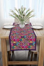 Pembe Mor Ramazan Temalı Motif Desenli Dijital Baskılı Runner CGH1335-RN - Görsel 2