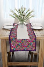 Pembe Mor Ramazan Temalı Motif Desenli Dijital Baskılı Runner CGH1336-RN - Görsel 2