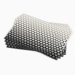 Siyah Krem Geometrik Modern Desenli Dijital Baskılı Amerikan Servisi 4'lü Set CGH135-AS