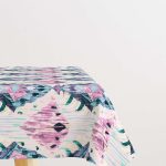 Pembe Mavi Etnik Dekoratif Masaörtüsü CGH183-MS