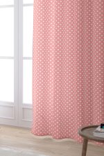 Pembe Beyaz Puantiyeli Dijital Baskılı Perde CGH200-PR - Görsel 2