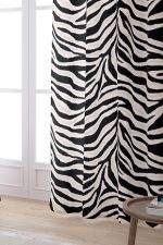 Siyah Bej Zebra Desenli Dijital Baskılı Perde CGH348-PR - Görsel 2
