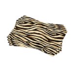 Kahverengi Siyah Zebra Desenli Dijital Baskı Amerikan Servisi 4'lü Set CGH360-AS
