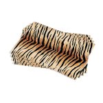 Kahverengi Siyah Zebra Desenli Dijital Baskı Amerikan Servisi 4'lü Set CGH366-AS