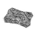Siyah Beyaz Zebra Desenli Dijital Baskı Amerikan Servisi 4'lü Set CGH386-AS