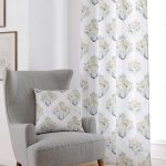Beyaz Damask Dijital Baskılı Perde CGH497-PR
