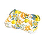 Sarı Mavi Limon Desenli Dijital Baskı Amerikan Servisi 4'lü Set CGH505-AS