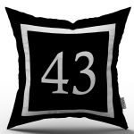 Rakamlı Dijital Baskı Kırlent Kılıfı 43