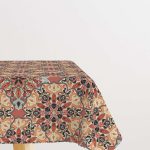 Truncu Retro Vintage Desenli Dijital Baskılı Masaörtüsü OTYK034-MS