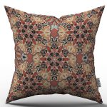 Truncu Retro Vintage Desenli Dijital Baskılı Kırlent Kılıfı  - OTYK034
