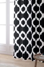 Siyah Beyaz Modern Geometrik Desenli Dijital Baskılı Perde OTYK532-PR - Görsel 2