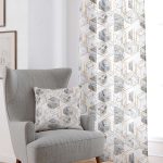 Gri Beyaz Modern Dijital Baskılı Perde YLMS90-PR